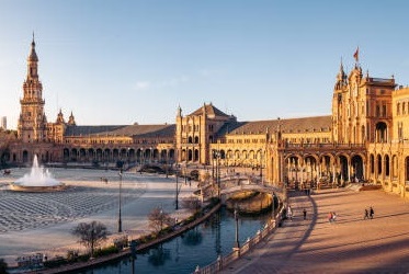 Plaza de España in Seville, Spain 2022