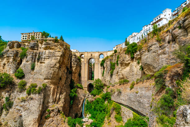 The city of Ronda in Malaga Province, Andalusia, Spain on a sunny day.