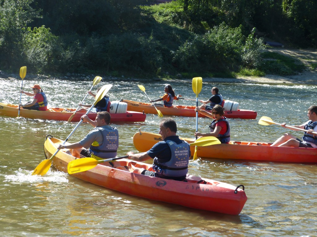 Séminaire vert en Ardèche - Challenge canoë et spéléologie