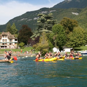 Séminaire insolite à Annecy : Challenge sur le lac et soirée tipis