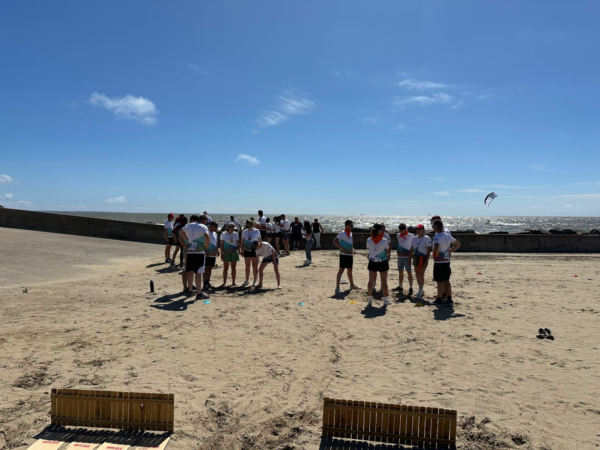 Cohésion d'équipe Bord de mer