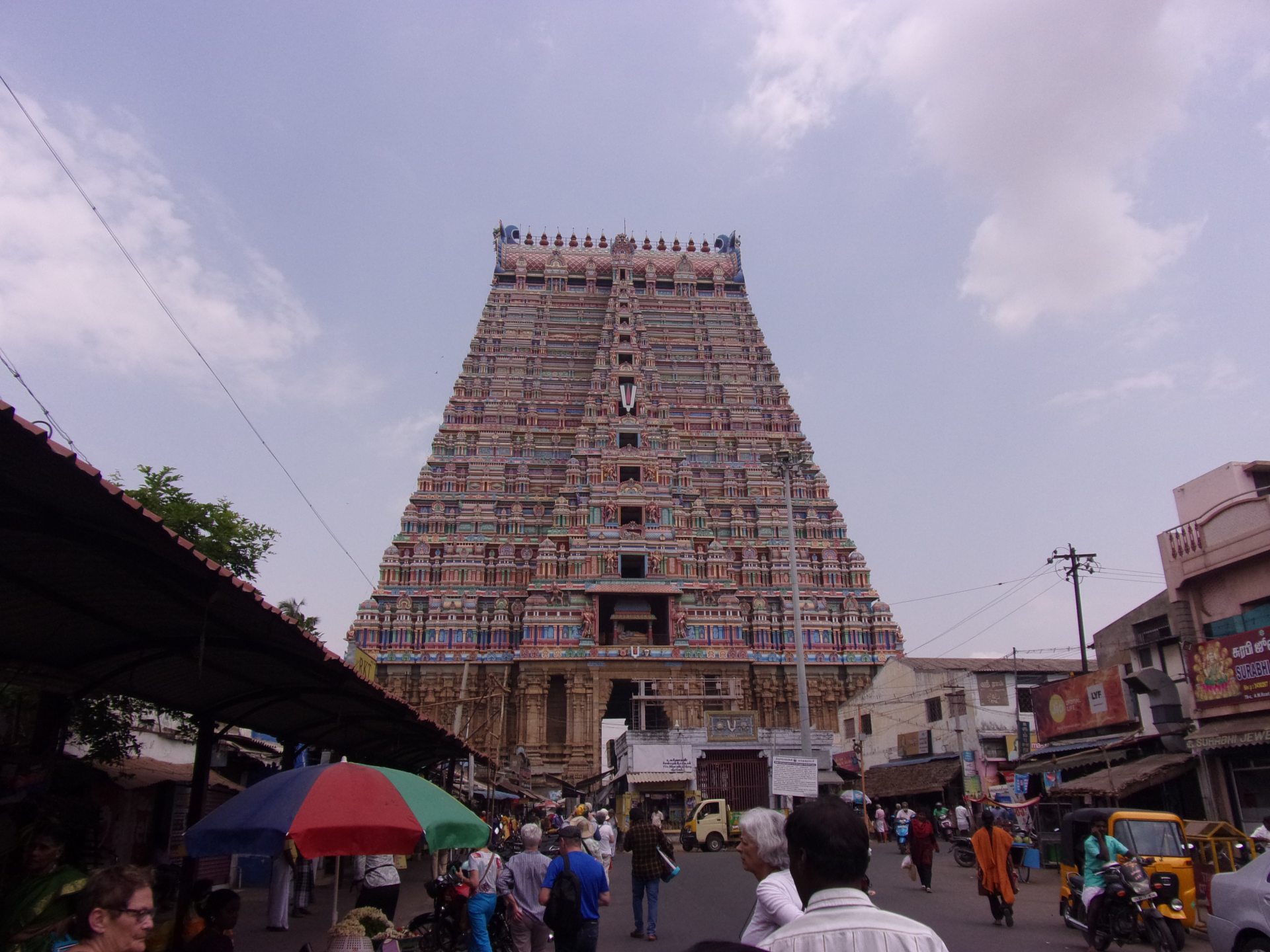 Visite guidée du temple de Trichy - Inde du sud