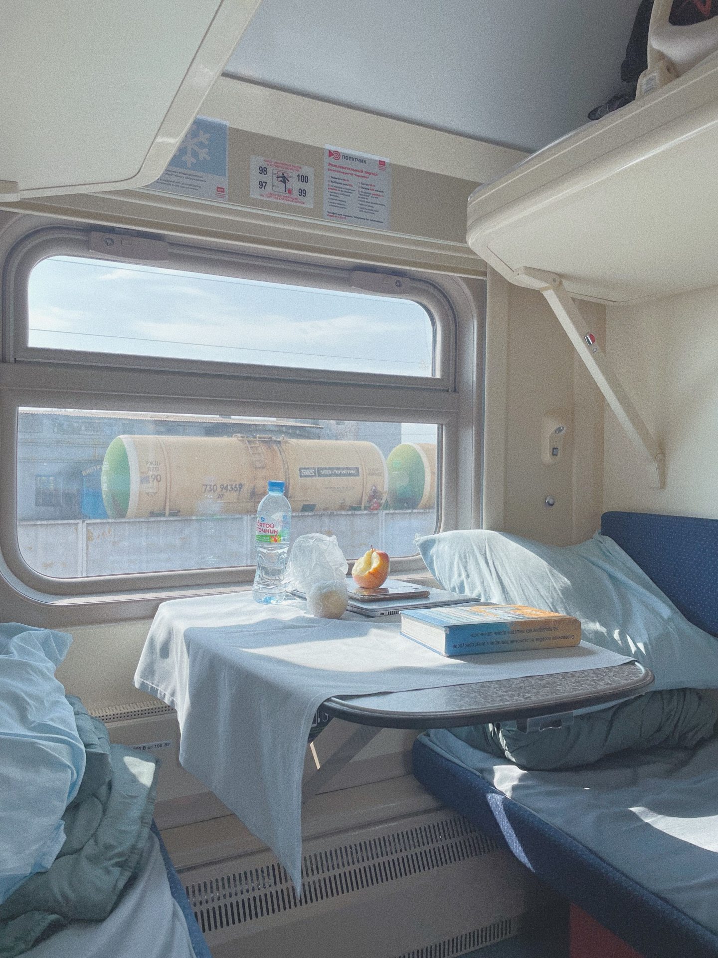 Voyage à travers l'Europe en train couchette